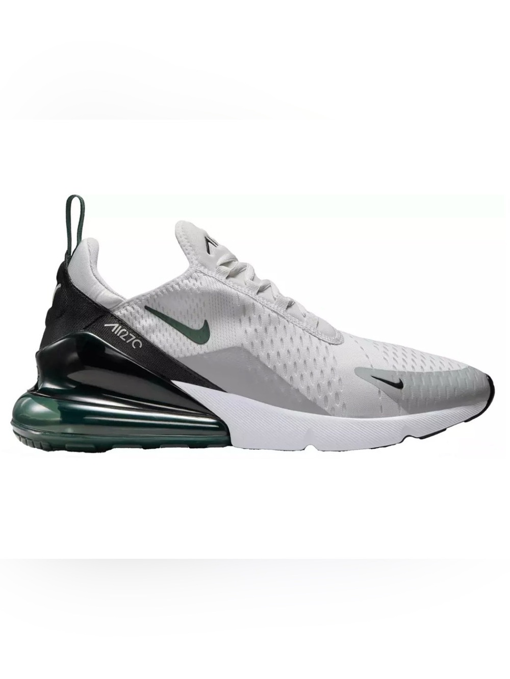 Nike White and Dark Green Air Max 270 Trainer - Picture 2 of 6
